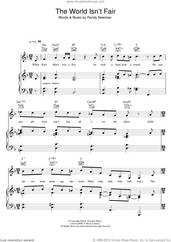 Cover icon of The World Isn't Fair sheet music for voice, piano or guitar by Randy Newman, intermediate skill level