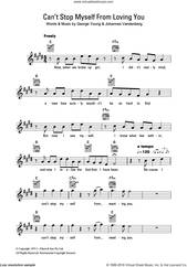 Cover icon of Can't Stop Myself From Loving You sheet music for voice and other instruments (fake book) by William Shakespeare, George Young and Johannes Vandenberg, intermediate skill level
