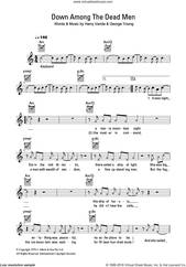 Cover icon of Down Among The Dead Men sheet music for voice and other instruments (fake book) by Flash And The Pan, George Young and Harry Vanda, intermediate skill level