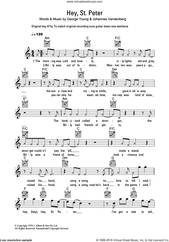 Cover icon of Hey, St. Peter sheet music for voice and other instruments (fake book) by Flash And The Pan, George Young and Johannes Vandenberg, intermediate skill level