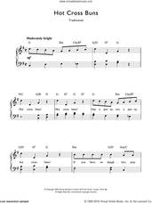 Cover icon of Hot Cross Buns sheet music for voice and piano by Traditional Nursery Rhyme and Miscellaneous, intermediate skill level