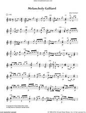 Cover icon of Melancholy Galliard sheet music for guitar solo (chords) by John Dowland, easy guitar (chords)