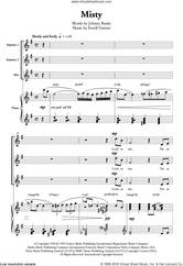 Cover icon of Misty (arr. Berty Rice) sheet music for choir (SSA: soprano, alto) by Ella Fitzgerald, Berty Rice, Erroll Garner and John Burke, intermediate skill level