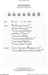 Cover icon of Skateaway sheet music for guitar (chords) by Dire Straits and Mark Knopfler, intermediate skill level