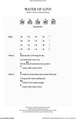 Cover icon of Water Of Love sheet music for guitar (chords) by Dire Straits and Mark Knopfler, intermediate skill level