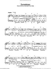 Cover icon of Sometimes sheet music for piano solo by Erasure, Andy Bell and Vince Clarke, easy skill level