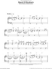 Cover icon of Band Of Brothers sheet music for piano solo by Michael Kamen, intermediate skill level