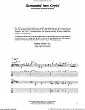 Cover icon of Screamin' And Cryin' sheet music for guitar (tablature) by Muddy Waters, intermediate skill level