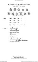 Cover icon of So Far From The Clyde sheet music for guitar (chords) by Mark Knopfler, intermediate skill level