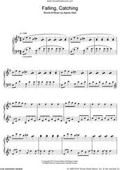 Cover icon of Falling, Catching sheet music for piano solo by Agnes Obel, intermediate skill level