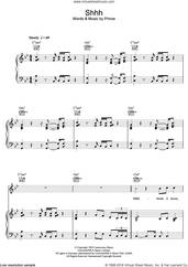Cover icon of Shhh sheet music for voice, piano or guitar by Prince, intermediate skill level