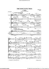Cover icon of Song Sung True sheet music for choir by Judith Weir and Alan Spence, classical score, intermediate skill level
