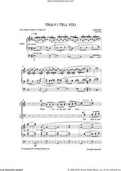 Cover icon of Truly I Tell You sheet music for voice, piano or guitar by Judith Weir and Liturgical, classical score, intermediate skill level