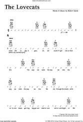Cover icon of The Lovecats sheet music for ukulele (chords) by The Cure and Robert Smith, intermediate skill level
