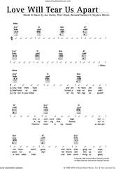 Cover icon of Love Will Tear Us Apart sheet music for ukulele (chords) by Joy Division, Bernard Sumner, Ian Curtis, Peter Hook and Stephen Morris, intermediate skill level