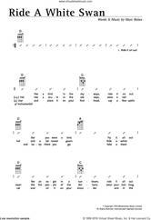 Cover icon of Ride A White Swan sheet music for ukulele (chords) by T Rex and Marc Bolan, intermediate skill level