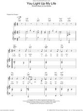 Cover icon of You Light Up My Life sheet music for voice, piano or guitar by Westlife and Joseph Brooks, intermediate skill level