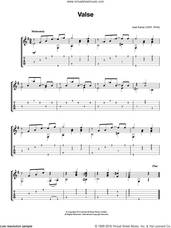 Cover icon of Valse sheet music for guitar solo (chords) by JosÃ© Ferrer and Jose Ferrer, classical score, easy guitar (chords)