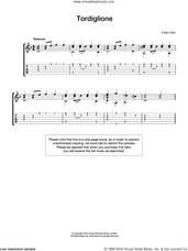 Cover icon of Tordiglione sheet music for guitar solo (chords) by Carlo Calvi, easy guitar (chords)