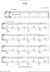 Cover icon of Night (inc. free backing track) sheet music for piano solo by Ludovico Einaudi, classical score, intermediate skill level