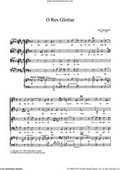 Cover icon of O Rex Gloriae sheet music for choir by Luca Marenzio, classical score, intermediate skill level