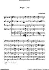 Cover icon of Regina Caeli sheet music for choir by Francesco Soriano, classical score, intermediate skill level