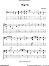 Cover icon of Allegretto sheet music for guitar solo (chords) by Johann Kaspar Mertz, classical score, easy guitar (chords)