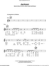Cover icon of Jackson sheet music for voice and other instruments (fake book) by Johnny Cash & June Carter, intermediate skill level