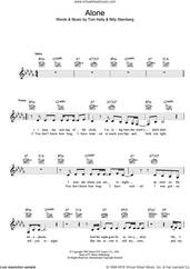 Cover icon of Alone sheet music for voice and other instruments (fake book) by Heart, Billy Steinberg and Tom Kelly, intermediate skill level