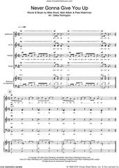 Cover icon of Never Gonna Give You Up (Arr. Gitika Partington) sheet music for choir by Rick Astley, Gitika Partington, Matt Aitken, Mike Stock and Pete Waterman, intermediate skill level