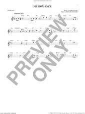 Cover icon of My Romance sheet music for tenor saxophone solo by Rodgers & Hart, Lorenz Hart and Richard Rodgers, intermediate skill level