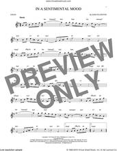 Cover icon of In A Sentimental Mood sheet music for violin solo by Duke Ellington, Irving Mills and Manny Kurtz, intermediate skill level