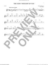Cover icon of The Very Thought Of You sheet music for flute solo by Ray Noble, intermediate skill level