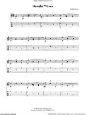 Cover icon of Danube Waves sheet music for guitar (tablature) by Iosif Ivanovici, classical score, intermediate skill level