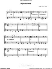 Cover icon of Impertinence sheet music for guitar solo (chords) by George Frideric Handel, classical score, easy guitar (chords)