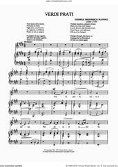 Cover icon of Verdi Prati sheet music for voice and piano by George Frideric Handel and Shirley Leah, classical score, intermediate skill level