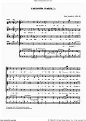Cover icon of Carissima Isabella sheet music for choir by Jacob Arcadelt and Anthony Petti, classical score, intermediate skill level