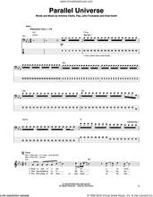 Cover icon of Parallel Universe sheet music for bass (tablature) (bass guitar) by Red Hot Chili Peppers, Anthony Kiedis, Chad Smith, Flea and John Frusciante, intermediate skill level