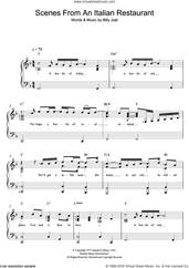 Cover icon of Scenes From An Italian Restaurant sheet music for voice and piano by Billy Joel, intermediate skill level