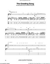 Cover icon of The Greeting Song sheet music for guitar (tablature) by Red Hot Chili Peppers, Anthony Kiedis, Chad Smith, Flea and John Frusciante, intermediate skill level