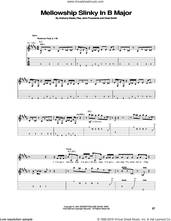 Cover icon of Mellowship Slinky In B Major sheet music for guitar (tablature) by Red Hot Chili Peppers, Anthony Kiedis, Chad Smith, Flea and John Frusciante, intermediate skill level