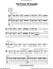 Cover icon of The Power Of Equality sheet music for guitar (tablature) by Red Hot Chili Peppers, Anthony Kiedis, Chad Smith, Flea and John Frusciante, intermediate skill level