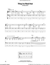 Cover icon of They're Red Hot sheet music for bass (tablature) (bass guitar) by Red Hot Chili Peppers and Robert Johnson, intermediate skill level