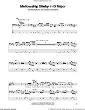Cover icon of Mellowship Slinky In B Major sheet music for bass (tablature) (bass guitar) by Red Hot Chili Peppers, Anthony Kiedis, Chad Smith, Flea and John Frusciante, intermediate skill level