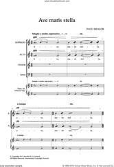 Cover icon of Ave Maris Stella sheet music for choir (SATB: soprano, alto, tenor, bass) by Paul Mealor and Liturgical Text, classical score, intermediate skill level