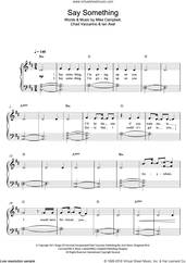 Cover icon of Say Something sheet music for voice and piano by A Great Big World, Christina Aguilera, Chad Vaccarino, Ian Axel and Mike Campbell, intermediate skill level