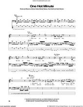 Cover icon of One Hot Minute sheet music for bass (tablature) (bass guitar) by Red Hot Chili Peppers, Anthony Kiedis, Chad Smith, David Navarro and Flea, intermediate skill level