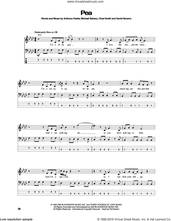 Cover icon of Pea sheet music for bass (tablature) (bass guitar) by Red Hot Chili Peppers, Anthony Kiedis, Chad Smith, David Navarro and Flea, intermediate skill level