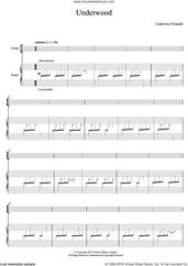 Cover icon of Underwood sheet music for violin and piano by Ludovico Einaudi, classical score, intermediate skill level