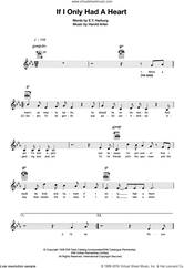 Cover icon of If I Only Had A Heart sheet music for ukulele by Harold Arlen and E.Y. Harburg, intermediate skill level